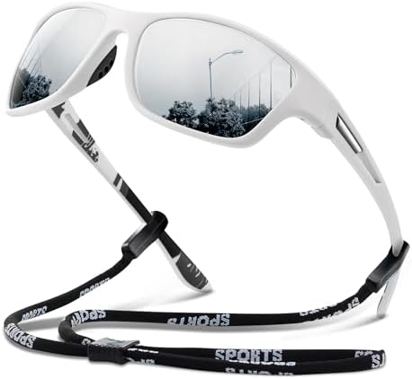 suoso Polarized Sports Sunglasses for Men: UV400 Protection Glasses Wrap Around Goggles for Driving Fishing by suoso