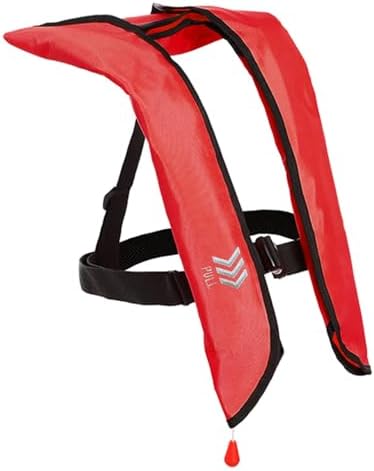 Manual Inflatable Life Jacket|Life Vest for Adults|PFD Low Profile|Supports up to 330 lbs(YSH700) by morinokawau