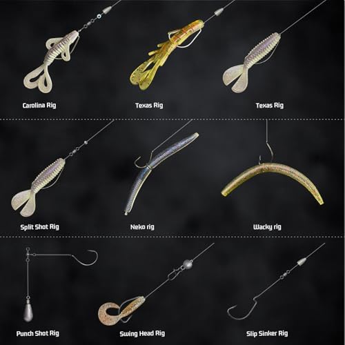 Fishing Accessories Kit, 264/423PCS Fishing Tackle Box with Hooks, Weights, Sinkers for Bass Trout, Gifts for Men,Kids - Image 4
