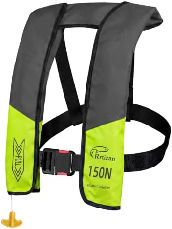 Rrtizan Manual Inflatable Life Jacket for Adults Fishing Sailing Boating by RrtizanSummerandWinterProducts