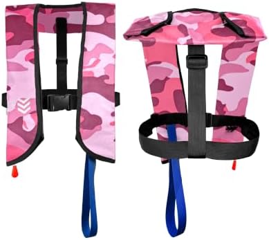 Automatic Inflatable Life Jackets for Women,Life Vest for Adults,Preserver PFD for Women,Supports Weight up to 330 pounds - Image 3