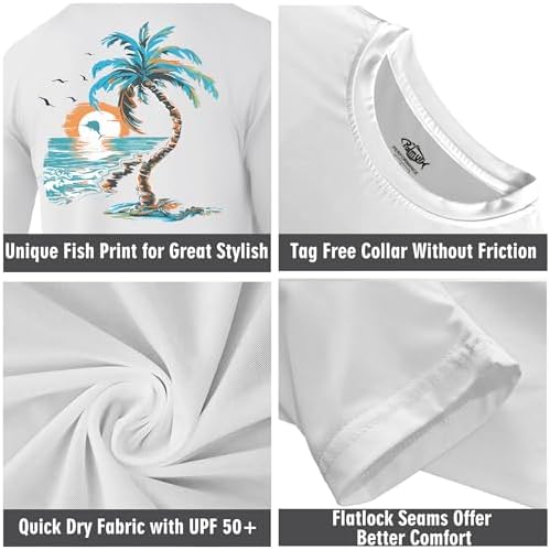 Palmyth Fishing Shirts for Men Long Sleeve UPF 50+ T Shirt Sun Protection - Image 5