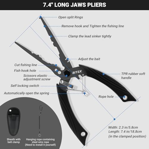 BiteX Fish Lip Gripper with 40lb Scale, 360° Rotating Fish Holder - Image 5