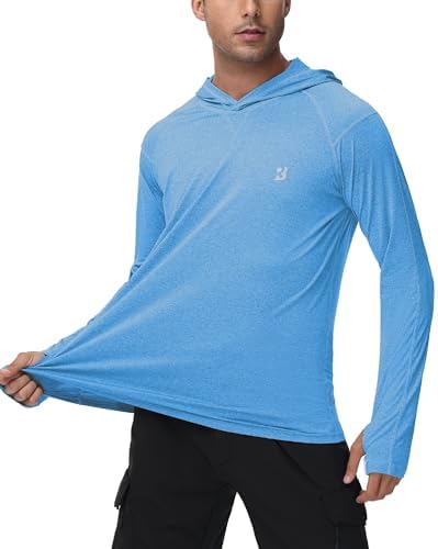 Roadbox Men's UPF 50+ Fishing Shirts, Long Sleeve UV Sun Protection Hoodie - Image 2