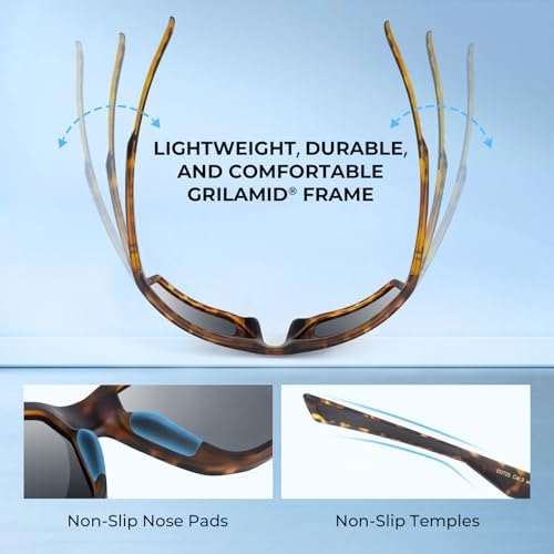 KastKing Osage Polarized Sport Sunglasses for Men and Women, Wrap Design - Image 6
