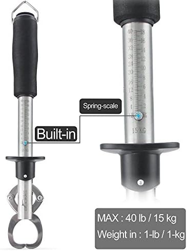 Booms Fishing G1 Fish Gripper Grip and Hold Fish with Tight Grip Largest Model Built-in Scale - Image 3