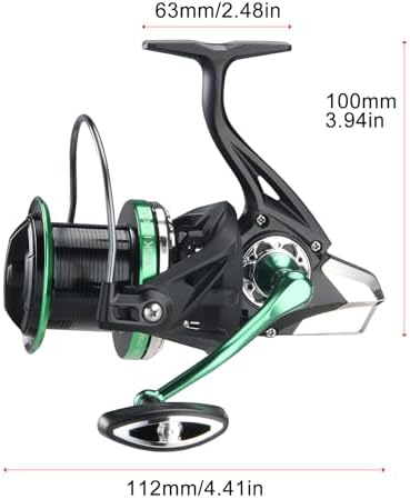 HAUT TON Spinning Reel, 6+1BB Metal Surf Fishing Reels, 55lbs Max Drag - Image 2