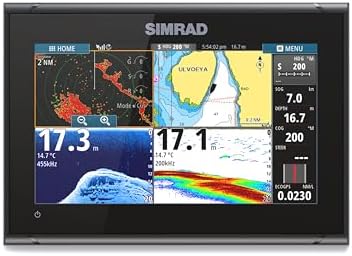 Simrad GO Chartplotter and Fish Finder, with Transducer and Radar Options, Preloaded C-MAP Discover Chart Card by Simrad