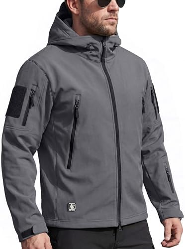 FREE SOLDIER Men's Hooded Waterproof Softshell Jacket by FREESOLDIER
