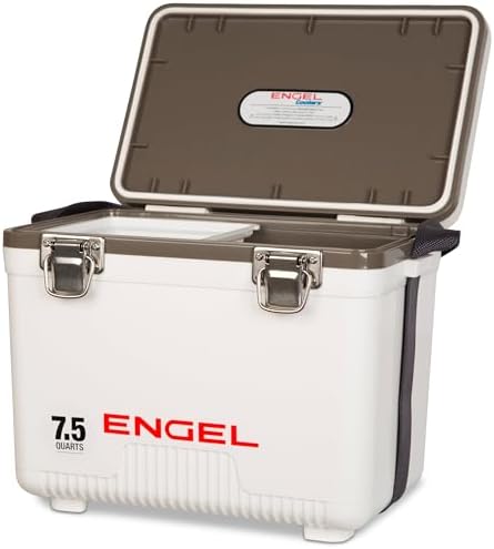 Engel UC7 7.5qt Leak-Proof, Air Tight, Drybox Cooler and Small Hard Shell Lunchbox for Men and Women by ENGEL