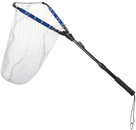 RESTCLOUD Fishing Landing Net with Telescoping Pole Handle, Fishing net Freshwater for Kids Men Women, Extend to 40-63 Inches - Image 4