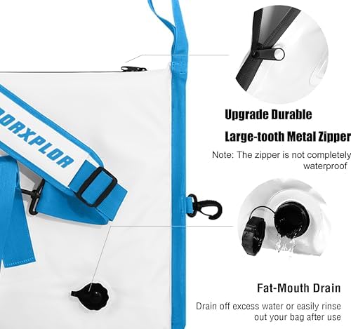 MORXPLOR Insulated Fish Cooler Bag for Fishing 41x17 47x17In 50x20In 60x24 72x30 80X40 Inches,Large Insulated Fish Kill Bag,Fishing Catch Bag Cooler with Water-resistant Zipper - Image 3