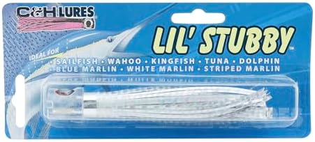 C&H Lil Stubby Fishing Lure, Ballyhoo Skirt, 5.5 in, Saltwater Trolling - Image 2