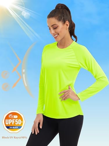 MAGCOMSEN Women's Long Sleeve Shirts UPF 50+ Sun Protection Shirts for Hiking Fishing Workout Rash Guard - Image 3