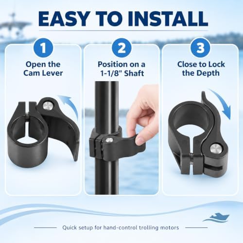 2991521 Cam Lock Depth Collar for Minn Kota Trolling Motors, 1-1/8" Shaft - Image 3