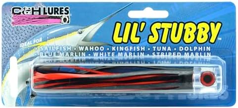 C&H Lil Stubby Fishing Lure, Ballyhoo Skirt, 5.5 in, Saltwater Trolling - Image 2