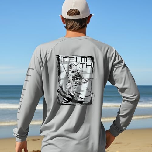 Palmyth Fishing Shirts for Men Long Sleeve UPF 50+ T Shirt Sun Protection - Image 2