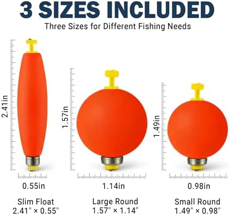 Fishing Float Bobbers Set High Visibility Weighted Design for Anglers Gear - Image 3