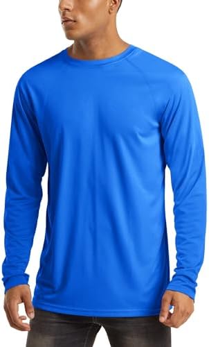 MAGCOMSEN Men's Long Sleeve Shirts UPF 50+ UV Sun Protection Athletic Shirts for Hiking Running Workout Rash Guard by MAGCOMSEN