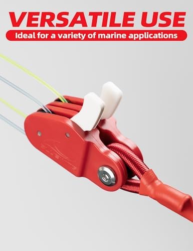 BLUEWING Outrigger Halyard Lock Pulley Single/Double/Triple Halyard Line Lock Pulley with Ball Bearing Snap Swivel for Offshore Fishing - Image 2