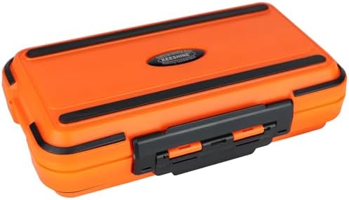 small tackle box, mini waterproof fishing tackle box organizer, double sided organizer travel box(L Orange) - Image 2