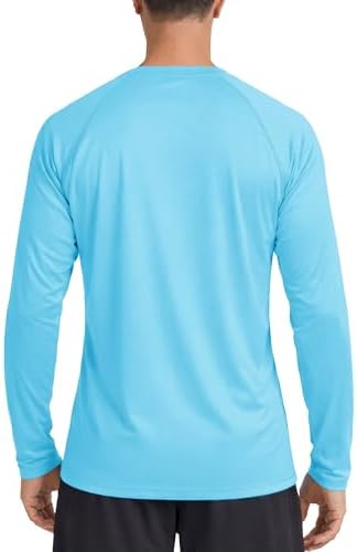 Boladeci Men's UPF 50+ Sun Protection UV SPF Shirts Long Sleeve Lightweight Quick Dry Swim T-Shirts Rash Guard - Image 6