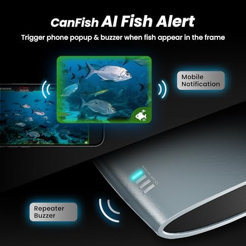 【2026 Upgrade Version】 Canfish CF1 Underwater Fishing Camera,1080P Full HD Portable Video Fish Finder,APP Remote Control Real-time Observation,Fish Coming Reminder Fishing Camera - Image 5