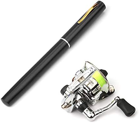 Lixada Fishing Rod Reel Combo Mini Pen Fishing Pole Kit Telescopic Fishing Rod Spinning Reel Combo Kit by WelconetoLixada