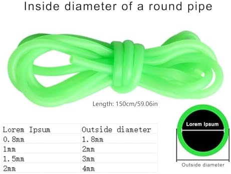 Luminous Tube 0.8/1/1.2/1.5/1.8/2mm Fishing Hook Line Tubing Silicone Glow Pipe Glow Tube Sleeves Glow in Dark Tubing - Image 7