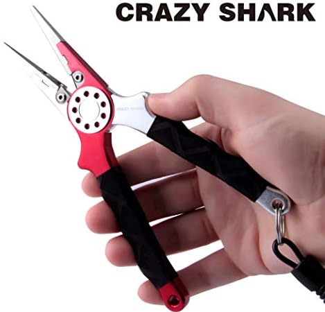 Saltwater Fishing Pliers, Aluminum Braid Cutter with Sheath - Image 7