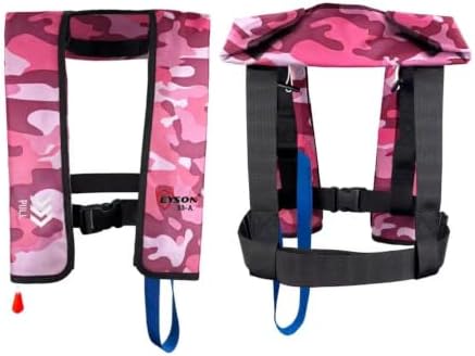Manual Inflatable Life Jackets for Women,Life Vest for Adults,Preserver PFD for Women,Supports Weight up to 330 pounds - Image 2