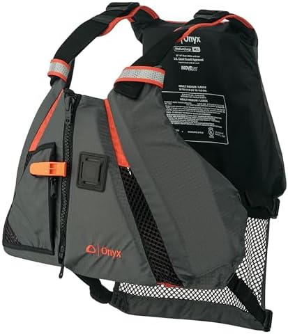 Onyx U.S. Coast Guard and Transport Canada Approved MoveVent Dynamic Paddle Vest for Adults for Kayaking, Canoeing, Stand Up Paddleboarding by Onyx