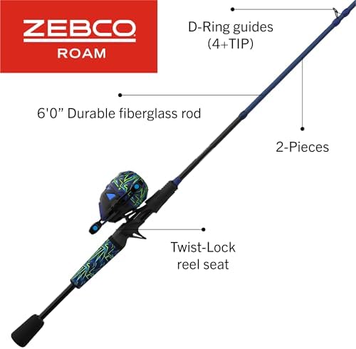 Zebco Roam Spincast Reel and Fishing Rod Combo - Image 2