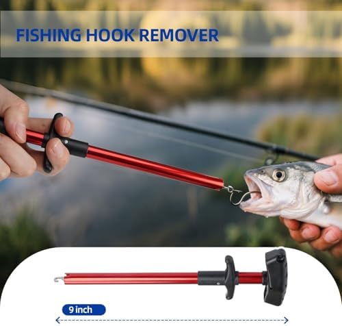 RAWILL Fishing Kit,Filleting Knife,Hook Remover,Fish Grip, Line Cutter,Fishing Scale, Pliers with Lanyards,Not Include Batteries - Image 5