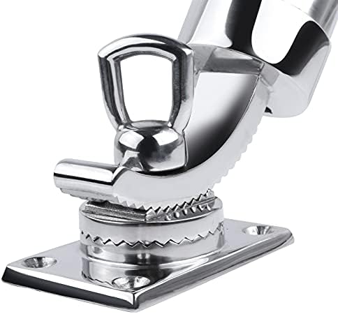 Deck Mount Fishing Rod Holder, Marine Grade Stainless Steel Adjustable Fishing Rod Holders, Support for Marine Boat Yacht - Image 5