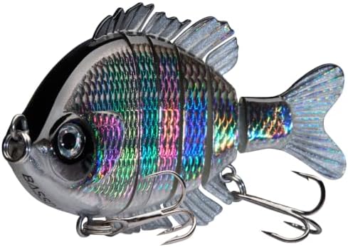 BASSDASH SwimPanfish Multi Jointed Bluegill Bass Fishing Lure Swimbaits by Bassdash
