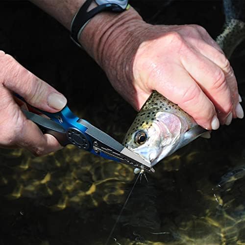 Piscifun Saltwater Fishing Pliers, Aluminum, Split Ring, Braid Cutter - Image 7