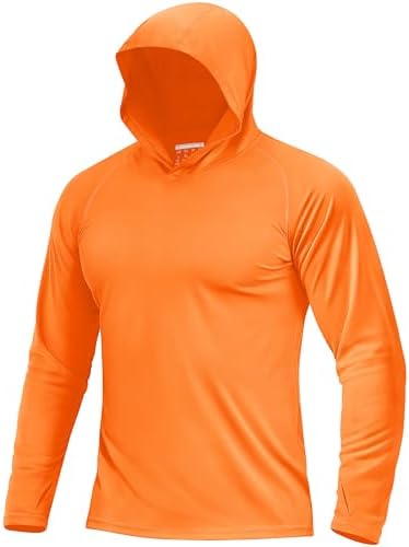 Boladeci Men's UPF 50+ Sun Protection Lightweight Hoodie Shirts Long Sleeve Fishing Shirt SPF UV Hiking Swim by Boladeci