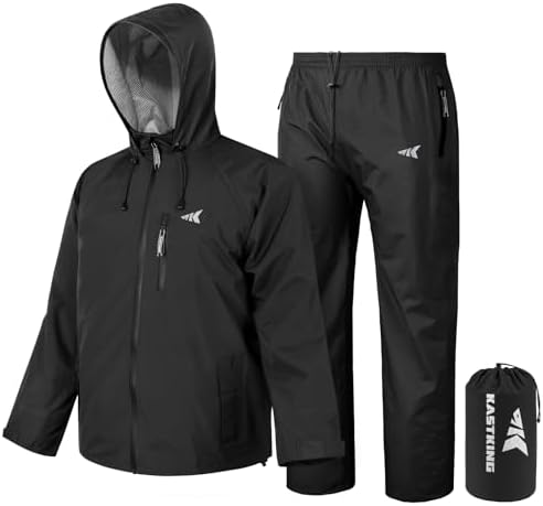 KastKing HydroSense Essential Waterproof Beathable Lightweight Rain Suit by KastKing