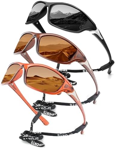 KALIYADI Sports Polarized Sunglasses Men UV400 Protection for Fishing Driving Cycling by KALIYADI