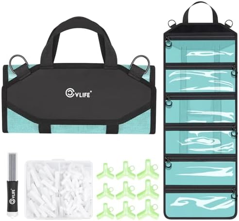 CVLIFE 6-Pocket PVC Mesh Fishing Lure Bag, Tackle Storage Organizer by CVLIFE