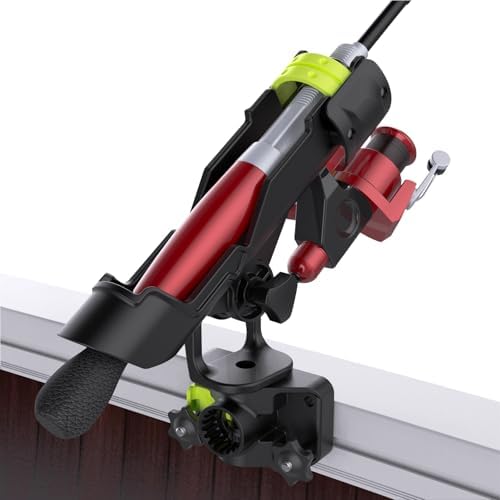 Combo Mount Fishing Rod Holders - 360 Degree Adjustable Boat Rod Rack by Hikeen