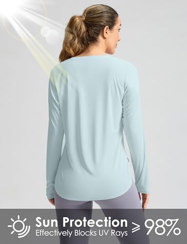 G Gradual Women's Sun Shirts UPF 50+ Long Sleeve Workout Hiking Tops - Image 4
