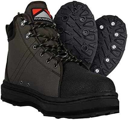 Paramount Outdoors Stonefly Cleated and Felt Sole Wading Shoe Fly Fishing Boot for Men by ParamountOutdoors