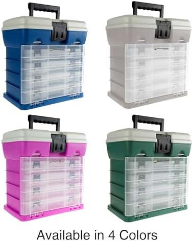 Storage Tool Box Organizer - Utility Box with 4 Drawers and 19 Compartments for Camping Supplies and Fishing Tackle by Wakeman Outdoors - Image 5