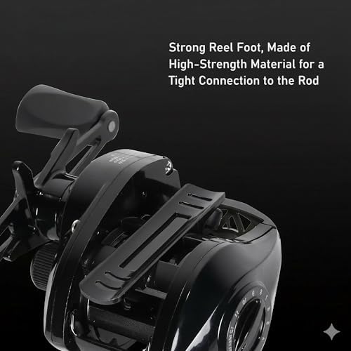 Metal + Nylon Baitcasting Reel - 7.2:1 High-Speed, Metal Spool, Dual Magnetic Brake, 8kg Drag, Long-Casting Anti-Backlash Lure Reel for Bass & Multi-Species Fishing - Image 6