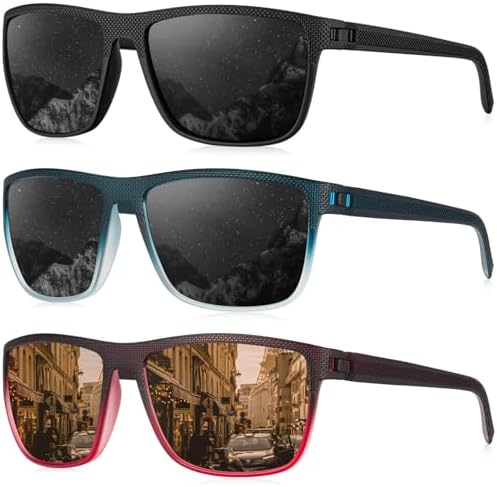 KALIYADI Polarized Sunglasses for Men, Lightweight Sun Glasses with UV Protection for Driving Fishing Golf by KALIYADI