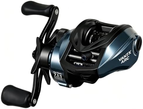 Baitcasting Reel with Digital Control, 7.1:1 Gear Ratio, 6+1 BB by Unknown