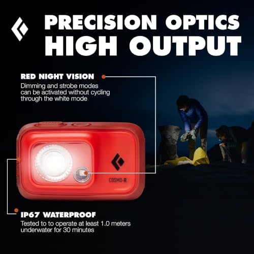 BLACK DIAMOND Cosmo 350-R Headlamp, Rechargeable, Dimmable, Bright, Octane - Image 4