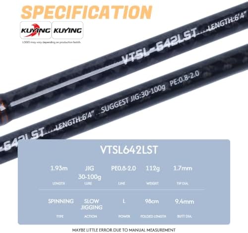 Vitamin Sea Slow & Light Fishing Jigging Rod, Spinning & Casting - Image 3
